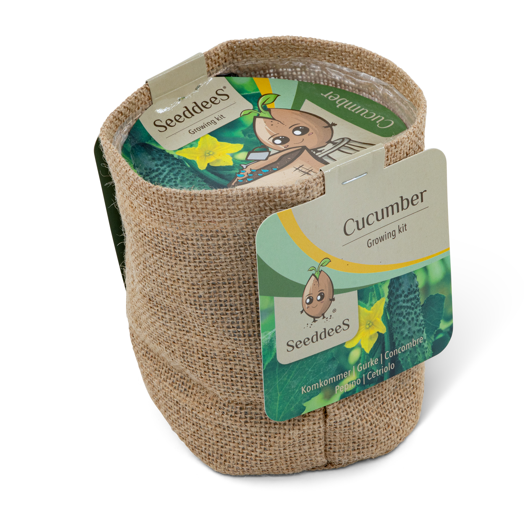 SeeddeeS kweekset jute zak rond - Komkommer
