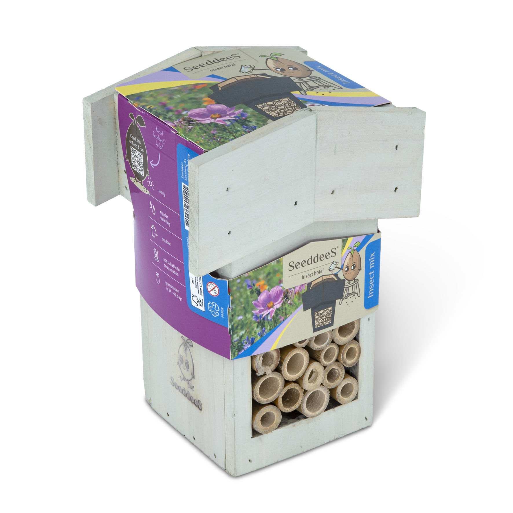 SeeddeeS Insectenhotel Roof - Insecten mix